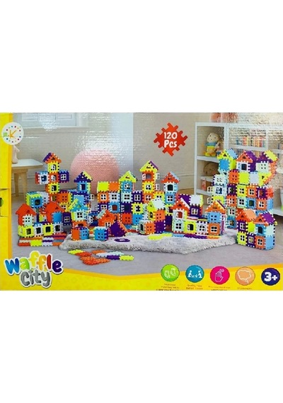 Waffle City 120 Parça Blok Oyunu
