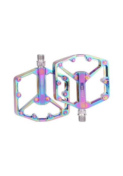 Meroca Rainbow Alüminyum Rulmanlı Bisiklet Pedalı Ultra Hafif Freeride Platform Pedal