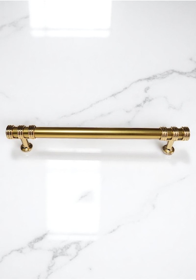 Nesli Alüminyum Metal Lüks Modern Mobilya Çekmece Mutfak Dolabı Kulpu Altın 160mm 5 Adet Altın
