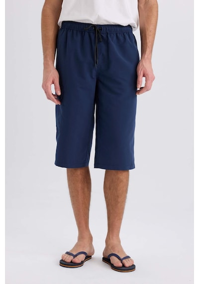 DeFacto Long Fit File Astarlı Uzun Boy Kargo Cep Deniz Şortu E0905AX25HSNV256