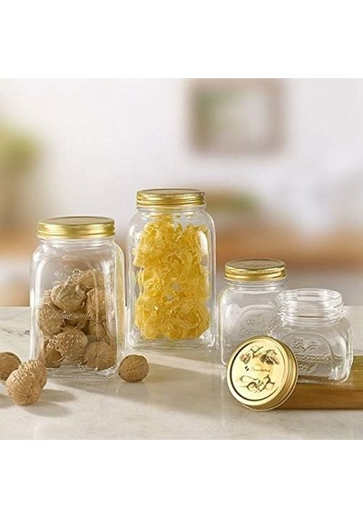 Kapaklı Ev Yapımı Kavanoz, 1000ml Çok Renkli