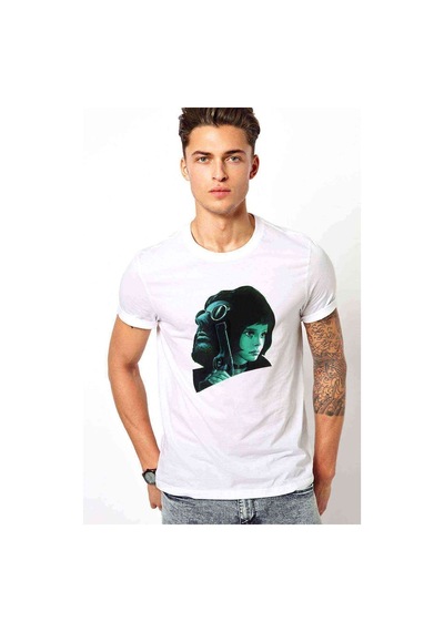 Leon & Mathilda Sevginin Gücü The Baskılı Beyaz Erkek Tshirt (531007040)