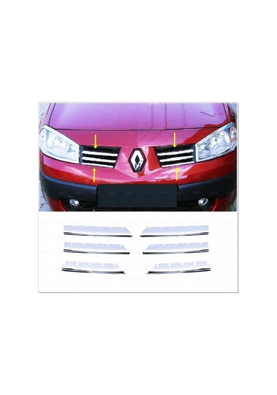 RENAULT MEGANE 2 2002- KROM 6'LI ÖN PANJUR