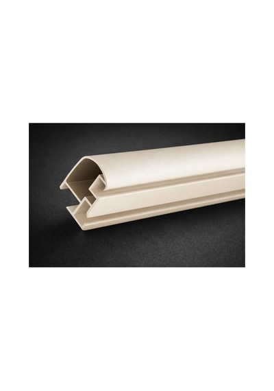 Krem Renk Dekoratif Ray Alüminyum 2 Kanallı Dekoratif Metal Perde Kornişi Krem260cm - 854821239 Krem260cm