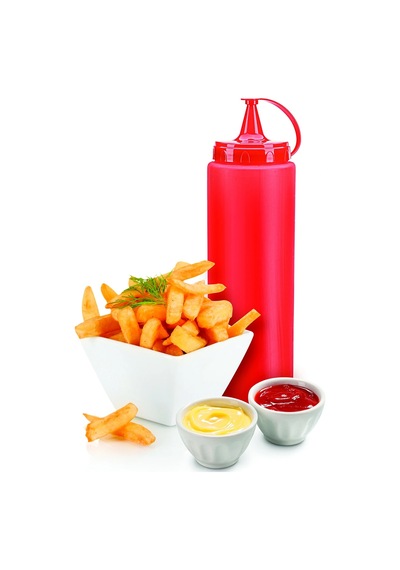 Lb Ketçap Şişesi - 1000ml Dev Boy Kırmızı Çok Renkli