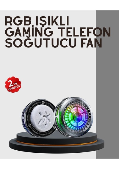Rgb Telefon Fanı Sessiz Soğutucu Tüm Akıllı Telefonlara Uygun
