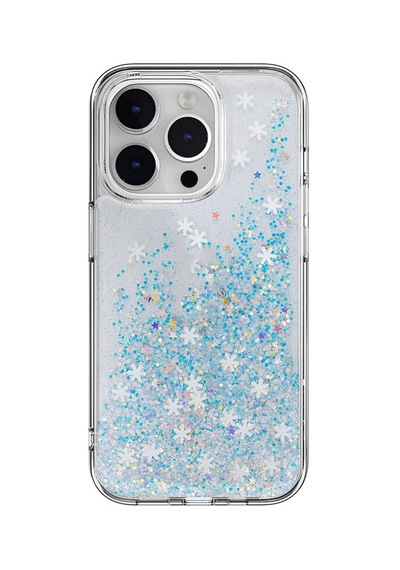 Apple Uyumlu iPhone 14 Pro Kılıf Parlayan Simli Şeffaf Lisanslı Switcheasy Starfield Kapak Çok Renkli