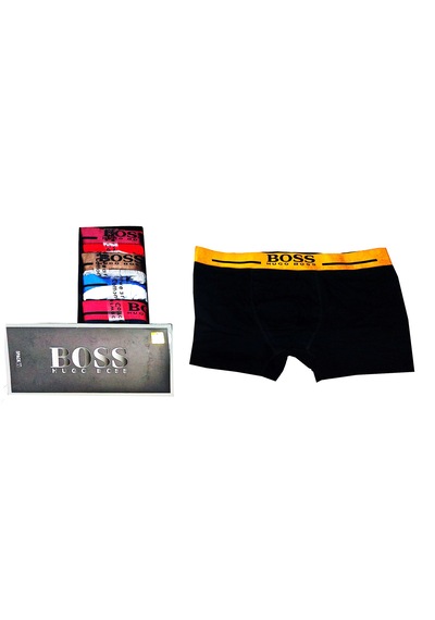 Hugo Boss 5" Li Erkek Boxer Set Fit Kalıp Beyaz - Gri Melanj - Siyah