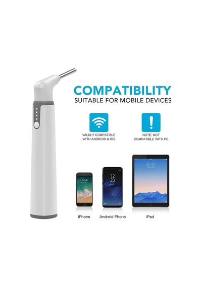 Scopearound Kablosuz Otoskop, 3.9 Mm Ultra İnce Wifi Kulak Kamerası