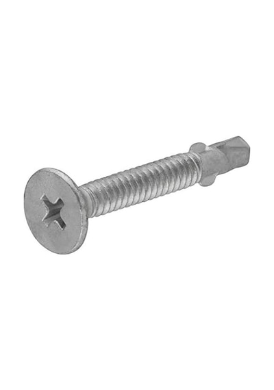 Grubu 47296â 1/4 20 X 2-3/4 İnç Düz Kafa Kendisi Kanat Ph Phillips Drive İle Sondaj Vidası