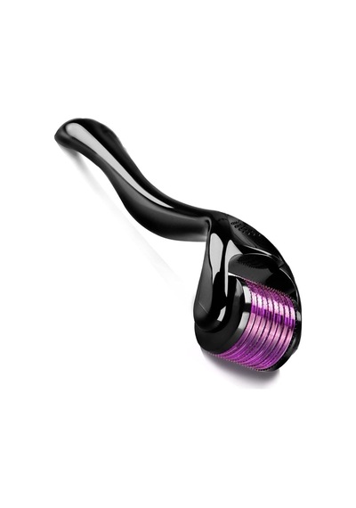 Titanyum Uçlu Dermaroller 0.5mm Siyah Roller Iğneli Masaj Aleti Saç Tarak 540 İğne Karışık