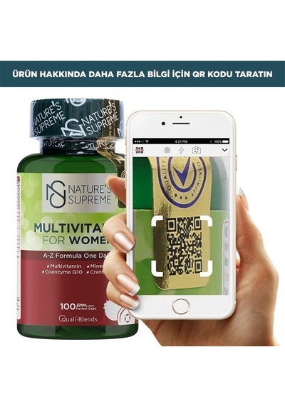 Natures Supreme Multivitamin For Women 100 Kapsül Aromasiz
