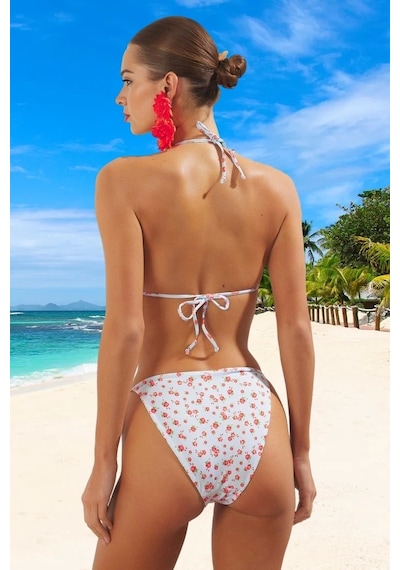 Ersefa Tasarım Bikini Takımı Hızlı Kuruyan Premium Kalite Su Sporları İç Mavi - Çok Renkli