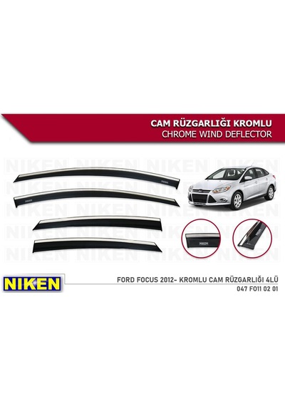 Niken Ford Focus 3 Kromlu Cam Rüzgarlığı 2012 Üzeri