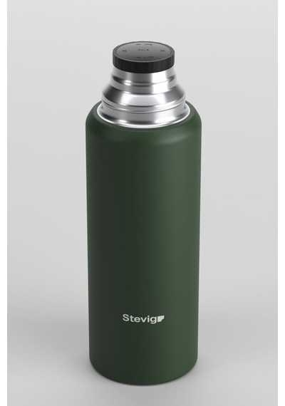Stevig 4 Camp Klasik Vakumlu Çelik Termos 1 Lt Green St-205