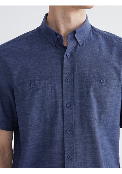 Lcwaıkıkı Classic İndigo Regular Fit Poplin Erkek Gömlek