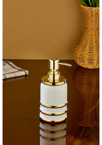 Cooker Royalgold 350 Ml Porselen Sıvı Sabunluk Ckr3835 Beyaz