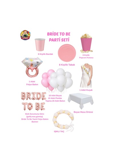 Bride To Be Parti Seti 49 Parça Bekarlığa Veda Süsü Pembe Beyaz Parti Malzemeleri Masa Süsleme Seti Bride To Be Balon Seti Folyo Balon Banner Tabak Bardak Popcorn Kutusu Kuşak Işıklı Taç Masa Örtüsü Çok Renkli Bride To Be Parti Seti 49 Parça Bekarlığa Veda Süsü Pembe Beyaz Parti Malzemeleri Masa Süsleme Seti Bride To Be Balon Seti Folyo Balon Banner Tabak Bardak Popcorn Kutusu Kuşak Işıklı Taç Masa Örtüsü Çok Renkli