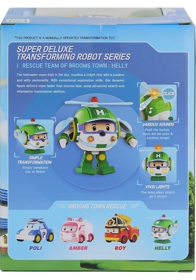 Polı Mrt-688 Sesli Ve Işıklı Robocar Poli Büyük Transforming Robot Helly -necotoys Robocar Poli