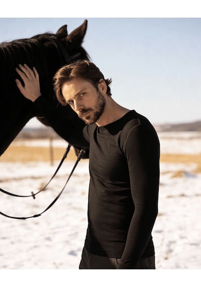 Bolero M61 Erkek Termal Merino Yün İçlik Siyah Üst