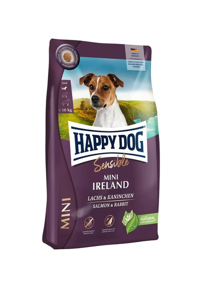 Happy Dog Mini İrland Somonlu Hassas Yetişkin Köpek Maması 4 KG