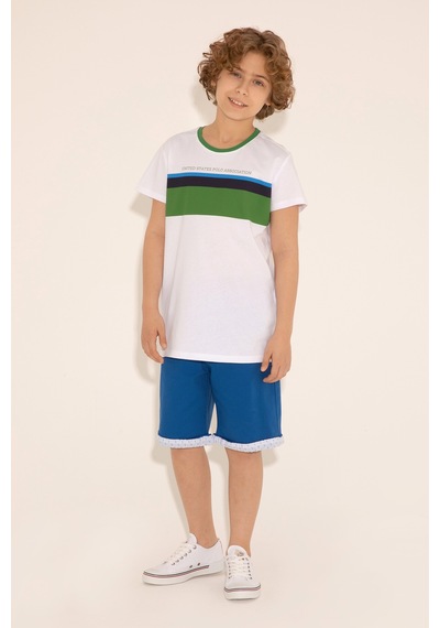 U.s. Polo Assn. Erkek Çocuk Saks Şort / Bermuda 50282972-vr045 Mavi