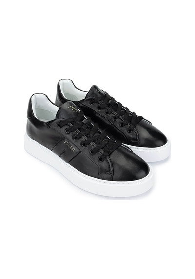 Fabi Erkek Hakiki Deri Siyah Sneakers & Spor Ayakkabı 510 Fu0456 Erk Ayk Y25 Nero Siyah