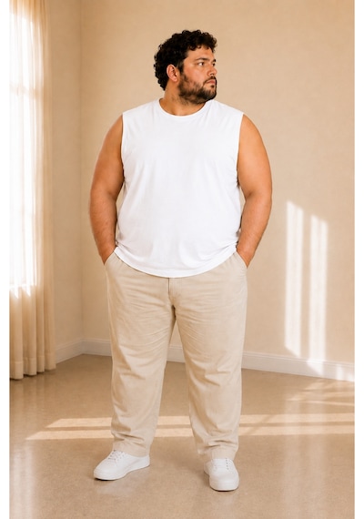 Sngl Tekstil Erkek Büyük Beden Oversize Sıfır Kollu T-shirt 3xl 4xl 5xl 6xl 7xl 8xl 9xl Beyaz