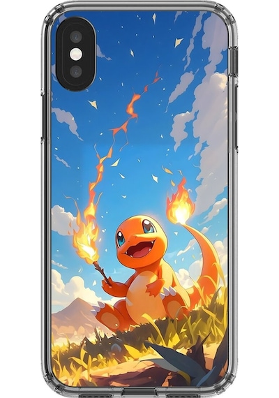Apple Uyumlu iPhone X Şeffaf Kılıf Pokemon 5 Tasarımlı
