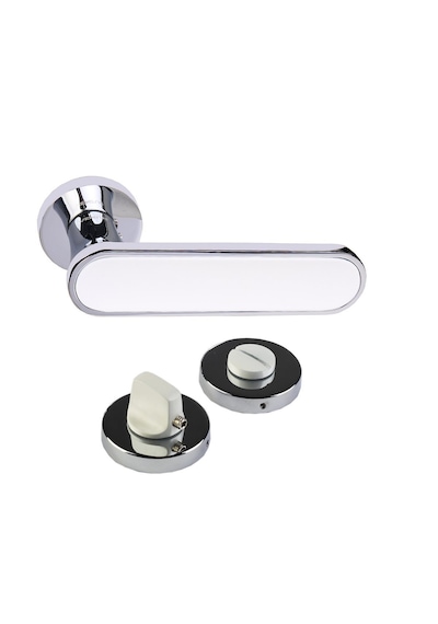Ventus 4006.Bk.Cp.Mw Kapı Kolu Wc Tipi Krom - Beyaz Metal