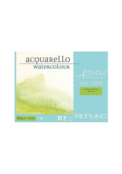 Fabriano Artistico Traditional White Suluboya Blok 300 Gr. 26x36 Cm. 20 Yp. Kaba Grenli Rough