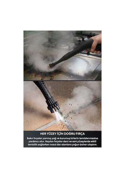 St2 Steamy Ultra Çok Fonksiyonlu Buharlı Temizleyici 2600w 3.5l Su Tankı 4 Bar Basınç