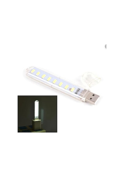 Unichrome Appa Taşınabilir 8 Ledli Büyük Flash USB Led Işık Gece Lambası Çok Renkli