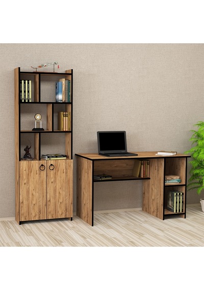 Kalenderdekor1 Kalender Dekor Avel Mayra 120 Cm Çalışma Masası Takımı Avem04 Meşe