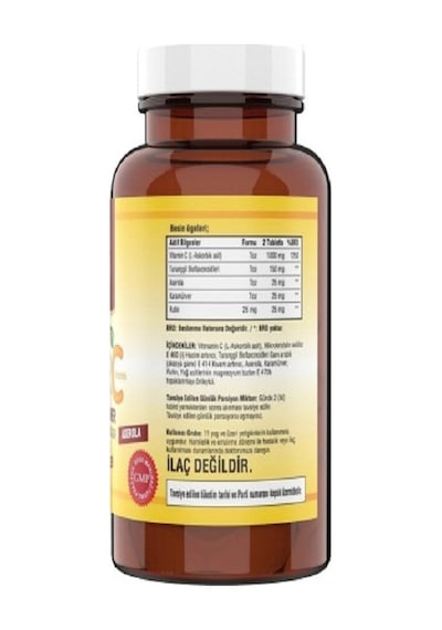 Ncs Ester C Vitamin 1000 MG Kara Mürver 120 Tablets+Hap Kutusu