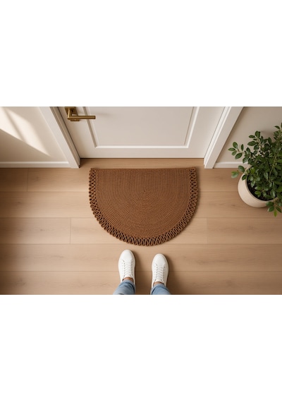 Nakkaş Home Kapı Önü Yarım Ay Jüt Paspası 50x70 Diğer