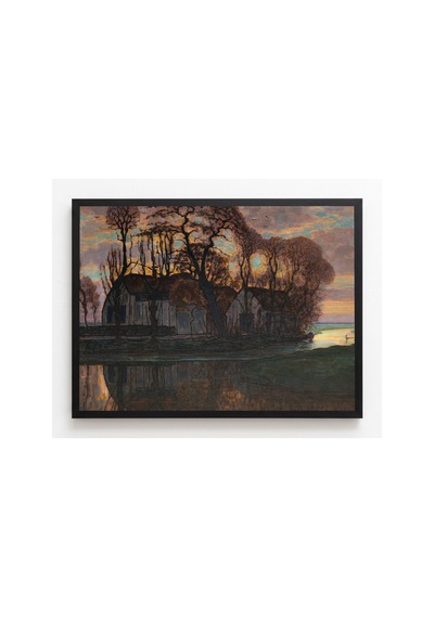 Mondrian Akşamleyin Duivendrecht Yakınlarında Çiftlik Çerçevesiz Poster 21x30 Cm A4 Tablo