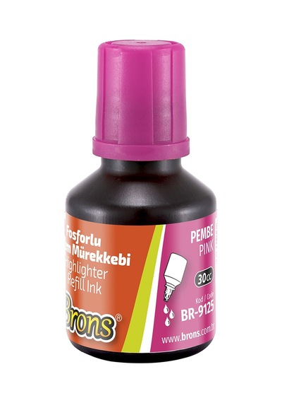 Fosforlu Kalem Mürekkebi Pembe 30 Ml Br-9125 Pembe