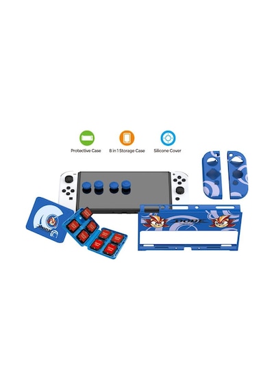Nintendo Switch Oled Çoklu Koruma Kiti 8 İn 1 Dobe Tns-1192b