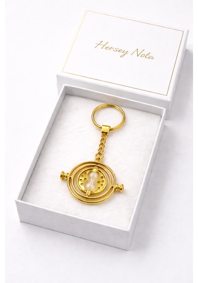 Harry Potter Time Turner Zaman Döndürücü Metal Anahtarlık Unisex