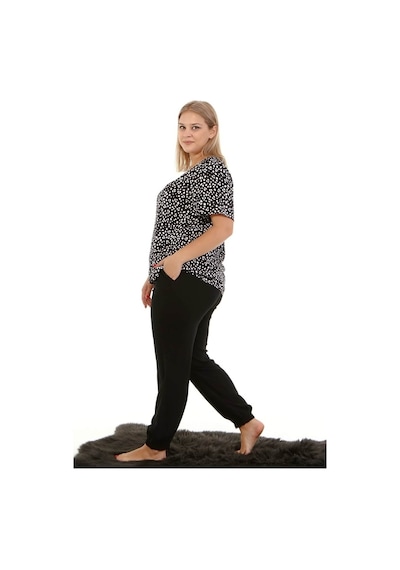 Myline Kadın Ev Rahatlığı Paçası Lastikli Pijama Takımı