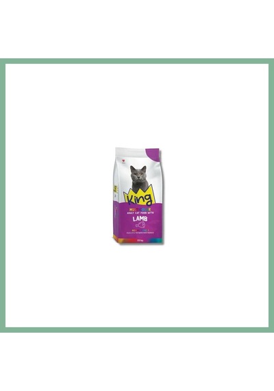 King Multicolor Renkli Taneli Kuzu Etli Yetişkin Kedi Maması 15 Kg Bsk2026