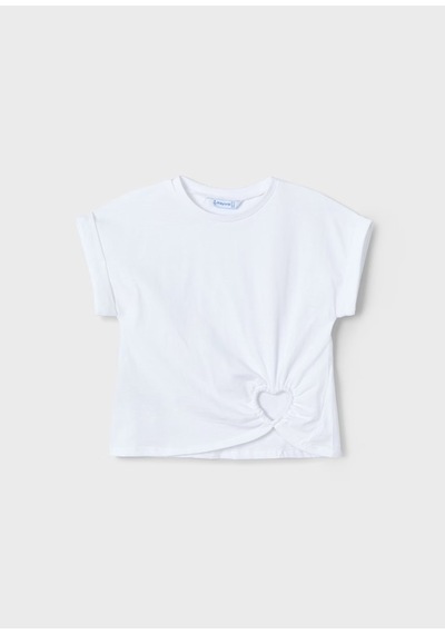 Mayoral Kız Çocuk Crop T-shirt 3006m Beyaz