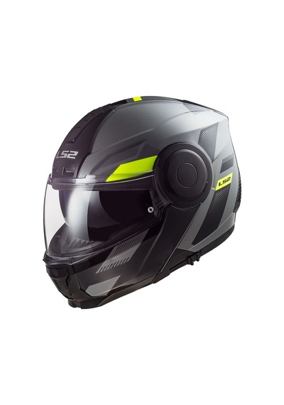 Ls2 Scope Max Kapalı Motosiklet Kaskı Neon Sarı - Mat Siyah
