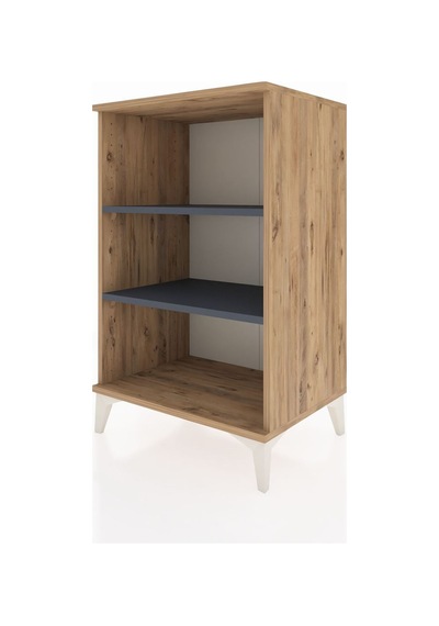 Hyperion Komodin 2 Raflı 60x44x96 Çam-antrasit Atlas Çam