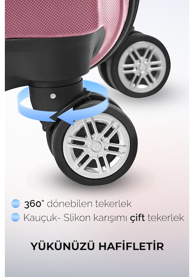 Polo&sky Spring Model Gül Kurusu Kabin Boy Valiz Bavul Gülkurusu