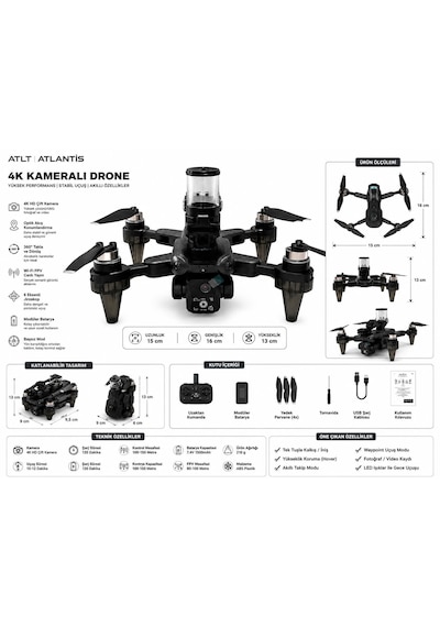 K22 Shoot Frizbi Fırlatma Özellikli Fırçasız Motorlu Rc Drone Hava Fotoğrafçılık Dron Katlanabilir Akıllı Sensör Kumandalı Wifi Fpc Vanlı Görüntü Elektirikli Kamera