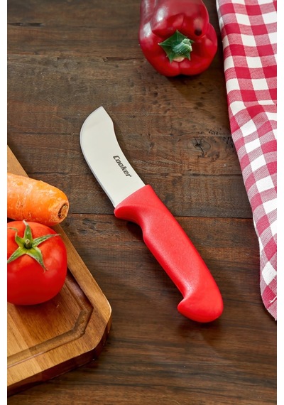 Cooker 24 Cm Paslanmaz Çelik Yüzme Bıçağı Kırmızı Ckr4595