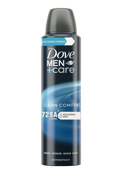 Dove Men Care Clean Comfort Sprey Deodorant 150 Ml Sku: Smg8690010387691