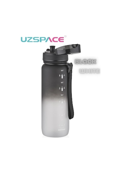 Uzspace Matara Tritan 800 Ml 3053-6 Black White